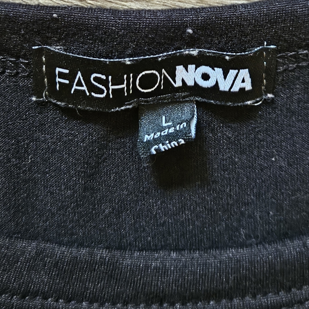 Fasion Nova Black Ruched Bodycon Dress - Picture 5 of 6